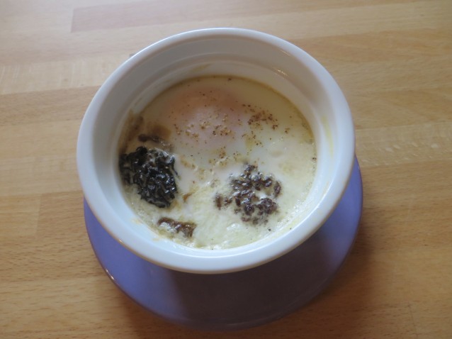 Oeufs cocotte aux morilles