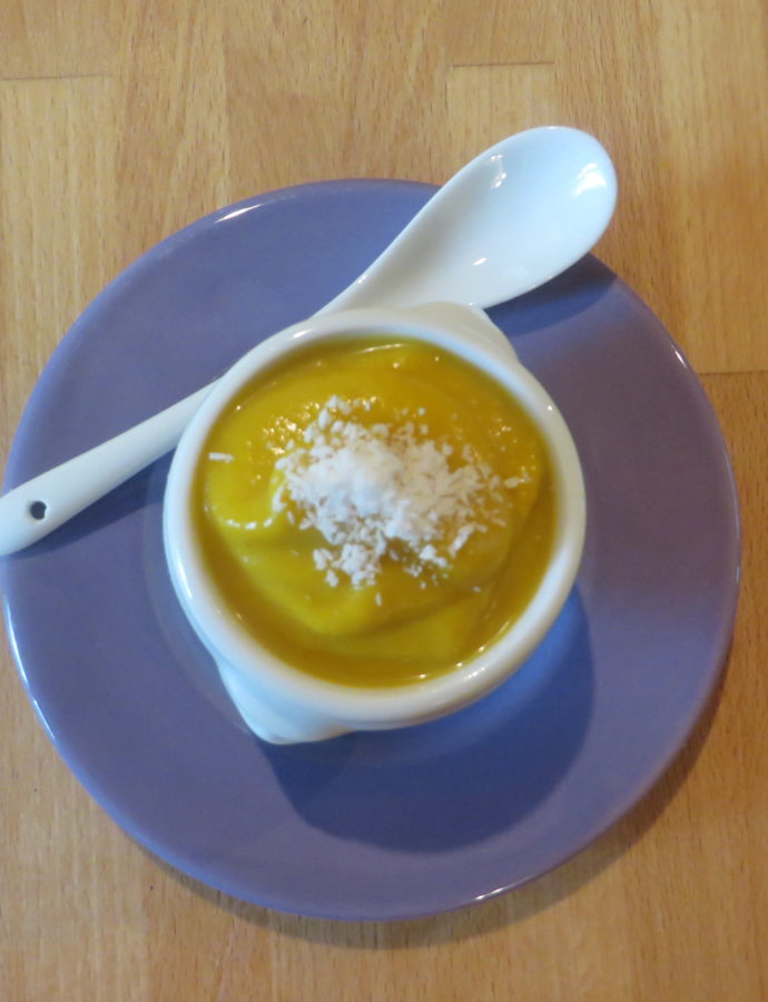 Velouté de carottes au lait de coco