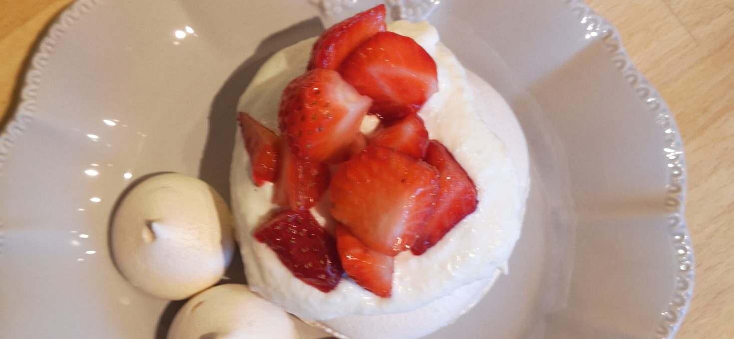 Pavlova aux fraises