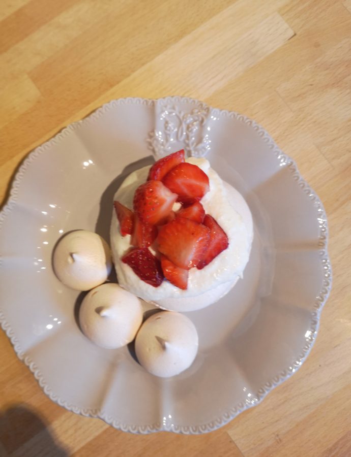 Pavlova aux fraises