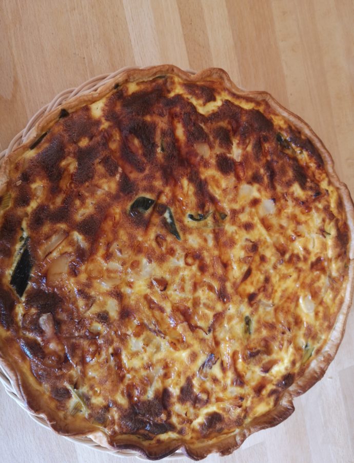 Quiche au haddock et poireau